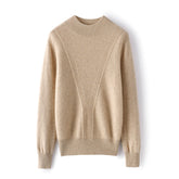 Mock Neck Winter Soft Warm Cashmere Sweater for Women